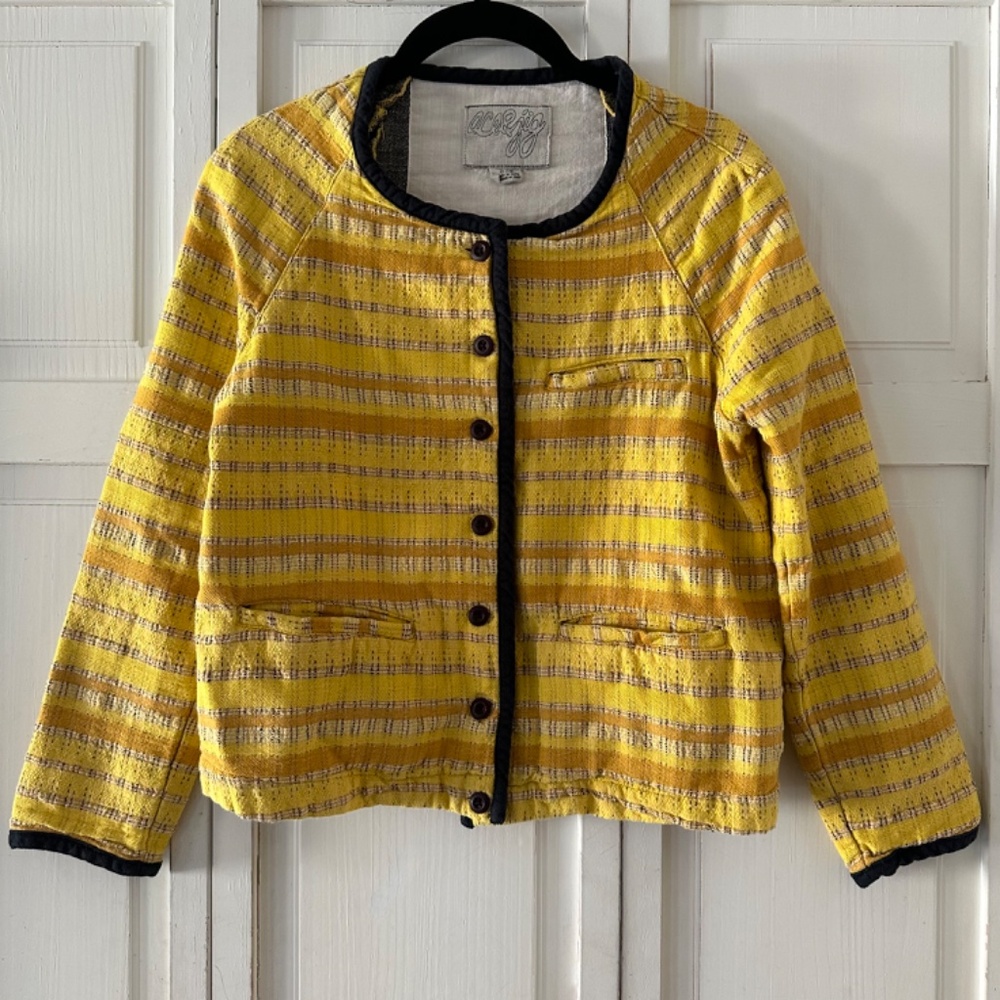 Ace&Jig Yellow Donegal Jacket, size S/P